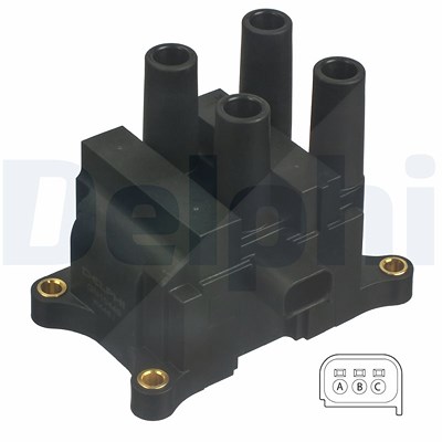 Delphi Zündspule [Hersteller-Nr. GN10449-12B1] für Ford, Volvo von Delphi