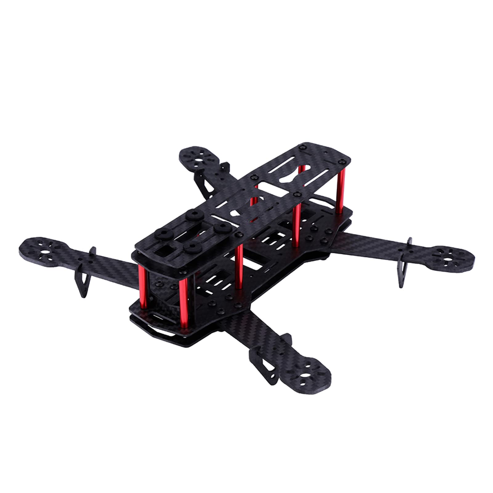 Demeras Drohne Frame Kit,RC Drone Frame Kit FPV Race Flugzeugrahmen für 4-Achs FPV Drone Zubehör(Kohlefaser), Verformungsmodell von Demeras