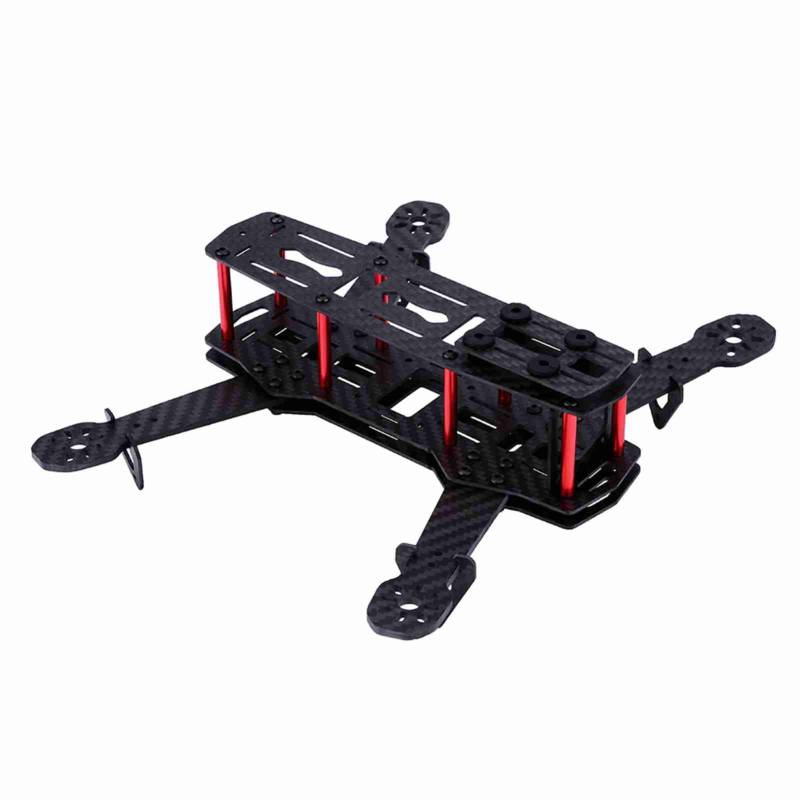 Demeras Drohne Frame Kit,RC Drone Frame Kit FPV Race Flugzeugrahmen für 4-Achs FPV Drone Zubehör(Kohlefaser), Verformungsmodell von Demeras