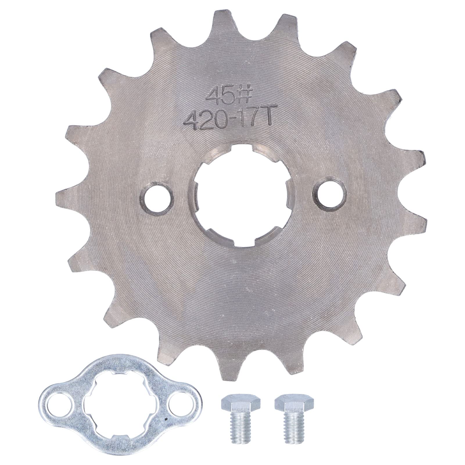 Edelstahl-Kettenrad 420 17T 0.8in 20mm Drive Front Counter Ritzel Kompatibel mit ATV Pit Bike Lifan YX Loncin 125 140 Edelstahl-Kettenrad 420 17T 0.8in 20mm Drive Front Counter Ritzel Kompatibel mit ATV Pit Bike Lifan YX Loncin 125 140 von Demeras