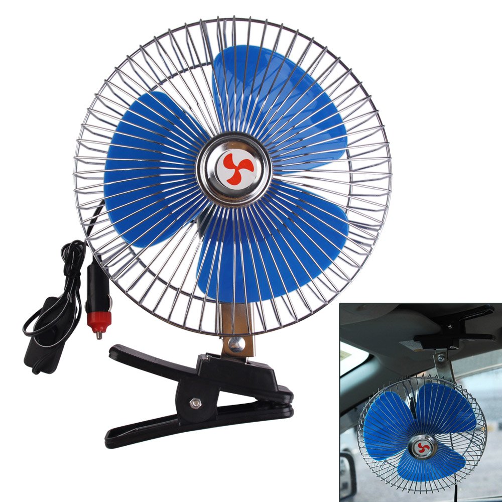 Demiawaking 8 Zoll 12V beweglicher Träger-Auto Ventilator oszillierende Auto Lüfter Kühler Selbstkühler Ventilator von Demiawaking