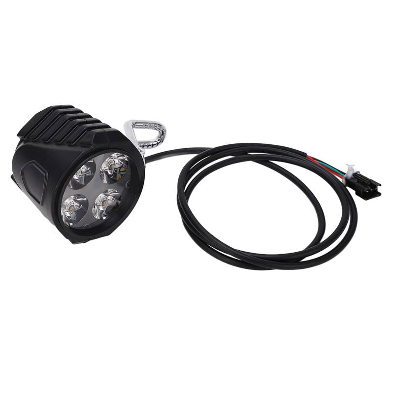 Elektroroller-Frontlicht, Elektroroller-Hupenscheinwerfer Universal 12-72 V ABS Praktisches 10 Zoll für Fahrradzubehör von Denash