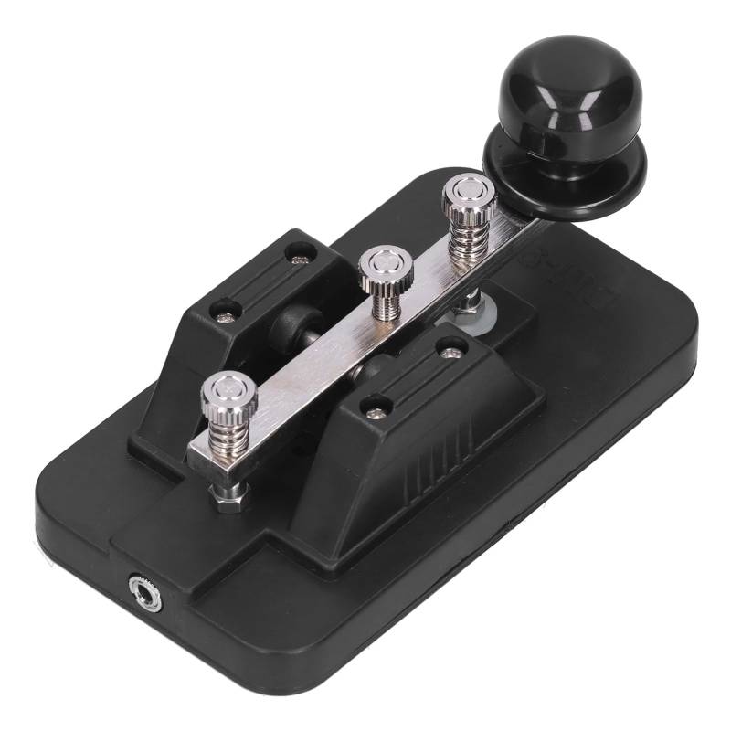 Morsecode Taste, Senden von Telegrammen mit Doppelpaddel, Mini Morse Funktaste, Tragbares Morsecode Experimentierkit für Anfänger von Denash