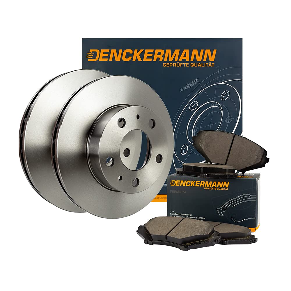 Denckermann Bremsenset Vorderachse Bremsscheibe Belüftet Ø 253Mm + Bremsbeläge von Denckermann