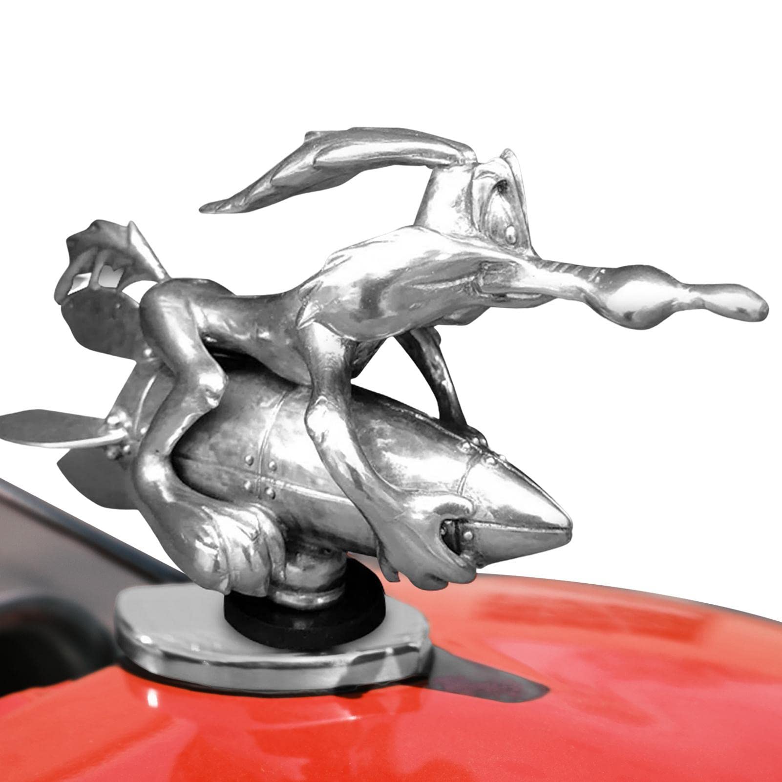 Cartoon-Emblem, Coyote-Kühlerfigur Für Wile E Coyote Rocket, 3D-Fronthauben-Ornament, Metall-Retro-Dekoration, Außenmodifikation Für Alle Arten Von Autos Cartoon-Emblem, Coyote-Kühlerfigur Für Wile E Coyote Rocket, 3D-Fronthauben-Ornament, Metall-Retro-Dekoration, Außenmodifikation Für Alle Arten Von Autos von Deno