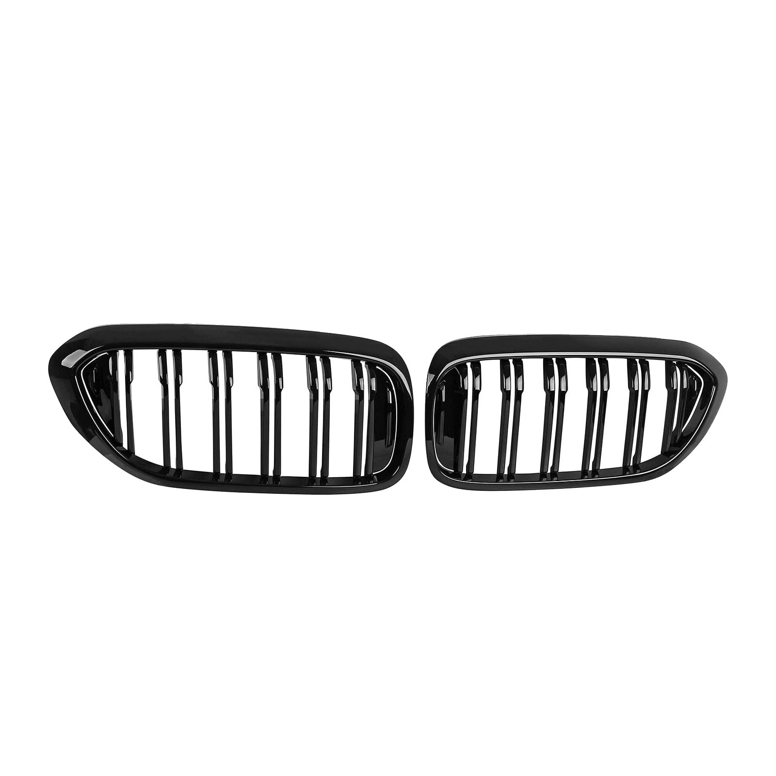 Densieg Gloss Black Niere Kühlergrill Kompatibel mit 5 Serie G30 G31 2017-2021 Frontstoßstange Ersatz Paar (links & rechts) von Densieg
