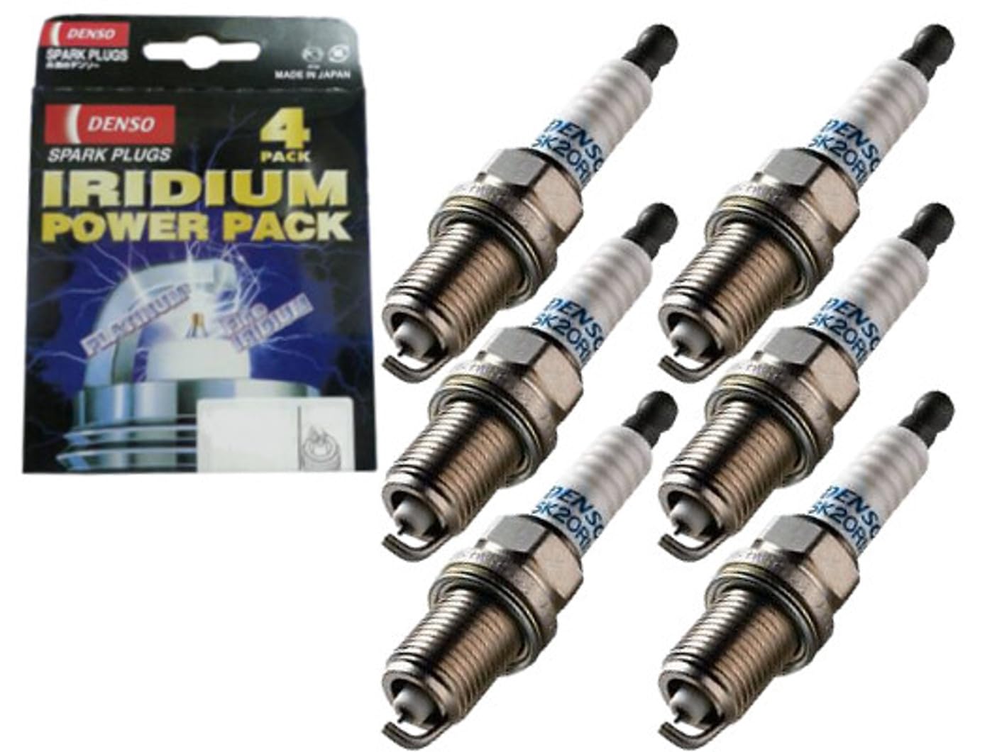 DENSO S65 Iridium FK20HBR11 3473 Zündkerzen, 6 Stück DENSO S65 Iridium FK20HBR11 3473 Zündkerzen, 6 Stück von Denso