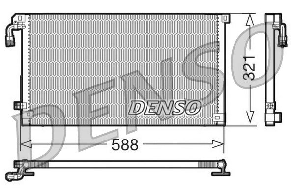 Kondensator, Klimaanlage Denso DCN07004 von Denso