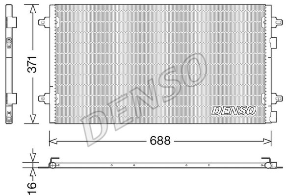 Kondensator, Klimaanlage Denso DCN13004 von Denso