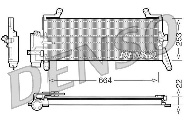 Kondensator, Klimaanlage Denso DCN13011 von Denso
