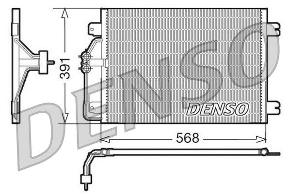 Kondensator, Klimaanlage Denso DCN23010 von Denso
