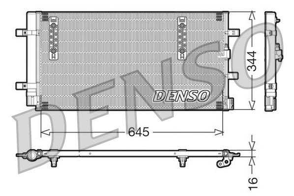 Kondensator, Klimaanlage Denso DCN32060 von Denso