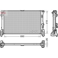 Kühler, Motorkühlung DENSO DRM17112 von Denso