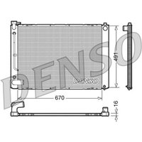 Kühler, Motorkühlung DENSO DRM50055 Kühler, Motorkühlung DENSO DRM50055 von Denso