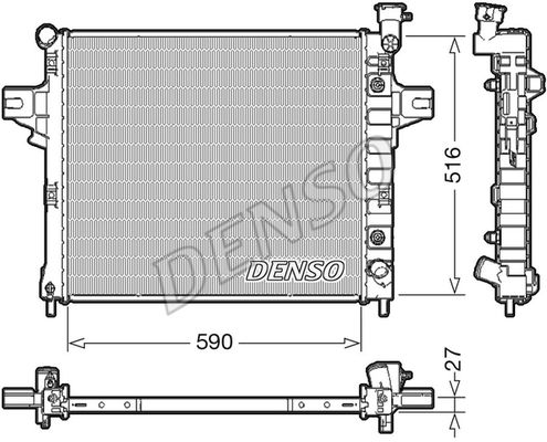 Kühler, Motorkühlung Denso DRM06031 von Denso