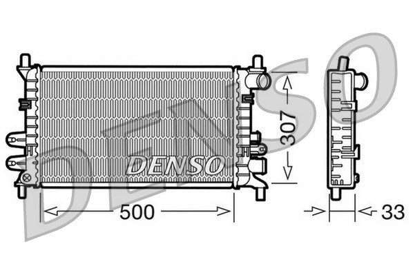 Kühler, Motorkühlung Denso DRM10027 von Denso