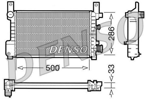 Kühler, Motorkühlung Denso DRM10037 von Denso