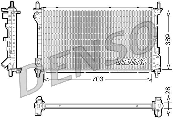 Kühler, Motorkühlung Denso DRM10109 von Denso