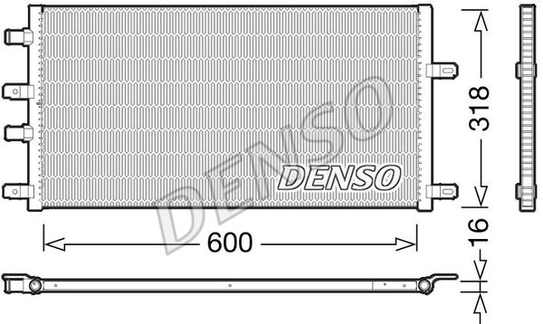 Kühler, Motorkühlung Denso DRM12011 von Denso