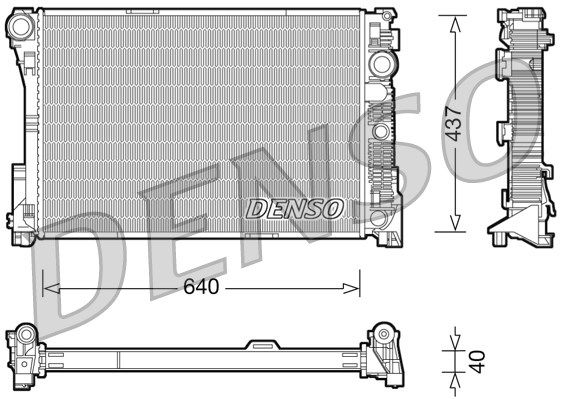 Kühler, Motorkühlung Denso DRM17045 Kühler, Motorkühlung Denso DRM17045 von Denso