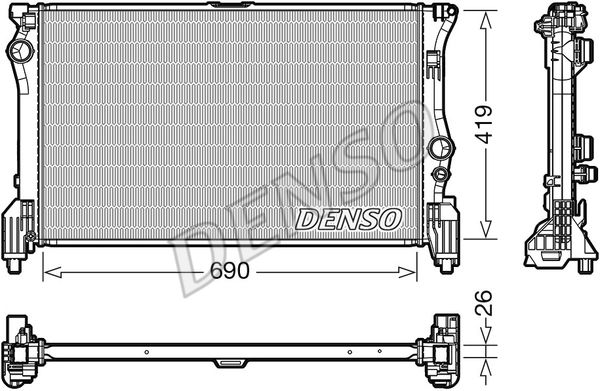 Kühler, Motorkühlung Denso DRM17112 von Denso