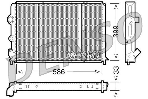 Kühler, Motorkühlung Denso DRM23050 von Denso