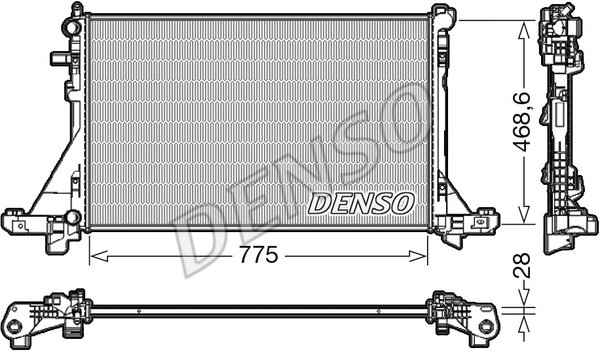 Kühler, Motorkühlung Denso DRM23112 von Denso