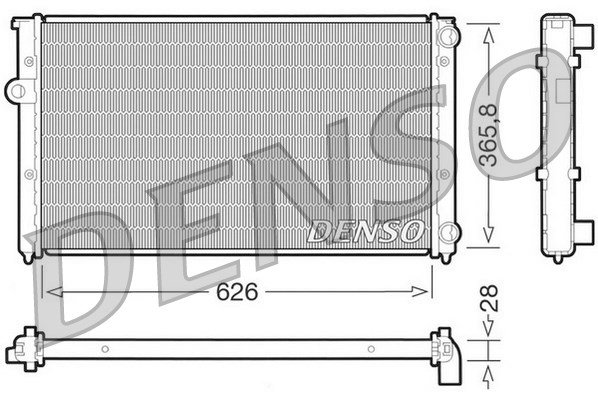 Kühler, Motorkühlung Denso DRM32027 von Denso