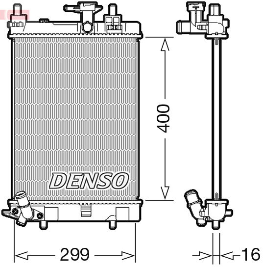 Kühler, Motorkühlung Denso DRM35003 Kühler, Motorkühlung Denso DRM35003 von Denso