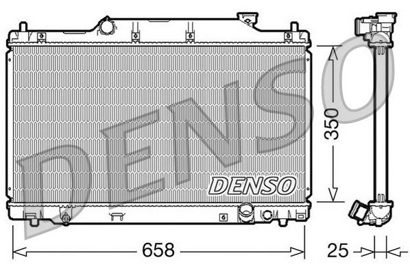 Kühler, Motorkühlung Denso DRM40007 von Denso