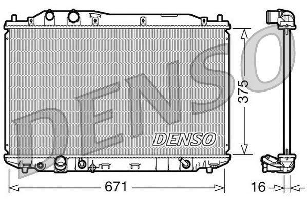 Kühler, Motorkühlung Denso DRM40018 Kühler, Motorkühlung Denso DRM40018 von Denso