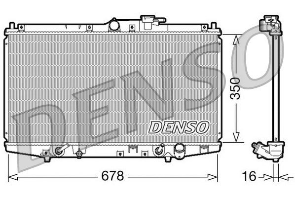 Kühler, Motorkühlung Denso DRM40020 von Denso