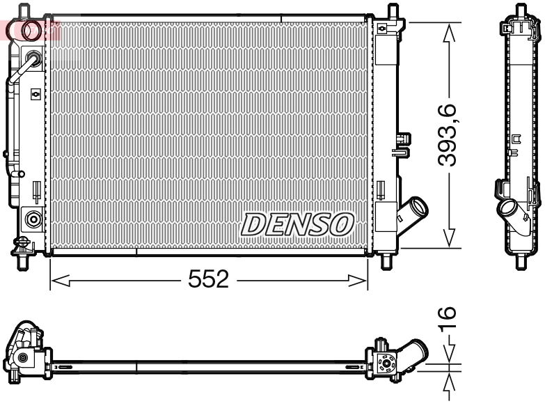 Kühler, Motorkühlung Denso DRM41016 Kühler, Motorkühlung Denso DRM41016 von Denso