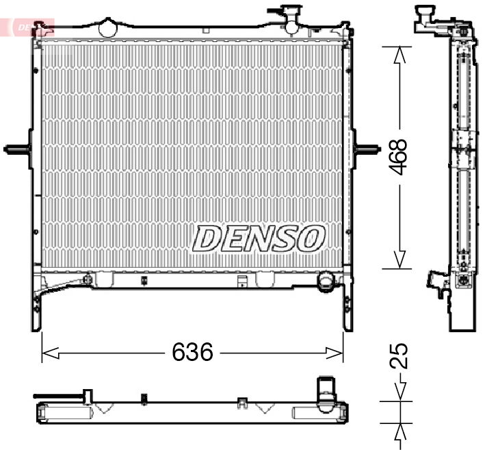Kühler, Motorkühlung Denso DRM43001 Kühler, Motorkühlung Denso DRM43001 von Denso