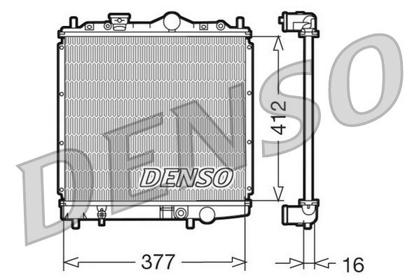 Kühler, Motorkühlung Denso DRM45001 von Denso