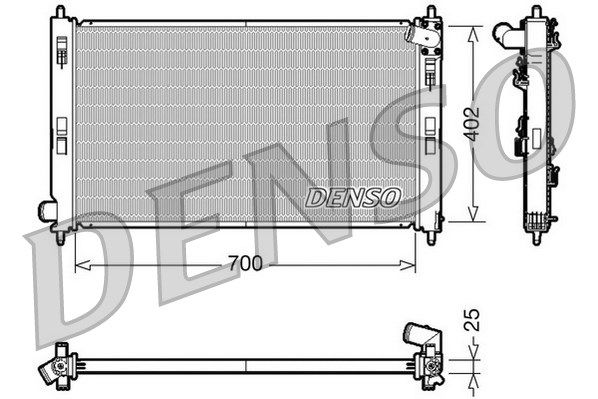 Kühler, Motorkühlung Denso DRM45032 von Denso