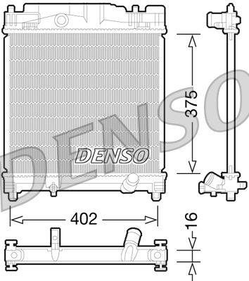 Kühler, Motorkühlung Denso DRM50077 Kühler, Motorkühlung Denso DRM50077 von Denso