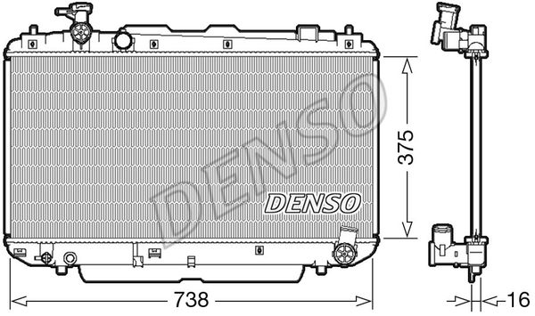 Kühler, Motorkühlung Denso DRM50083 von Denso