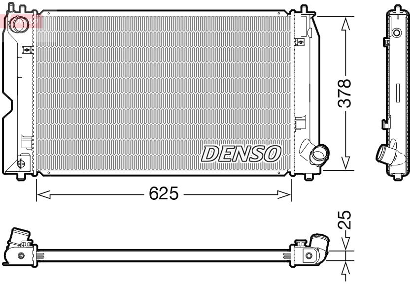 Kühler, Motorkühlung Denso DRM50127 Kühler, Motorkühlung Denso DRM50127 von Denso