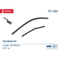 Scheibenwischer DENSO DF-080, Flat Blades Länge 650+400mm, Vorne, 2 Stück von Denso
