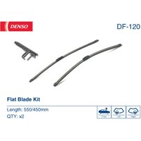 Scheibenwischer DENSO DF-120, Flat Blades Länge 550+450mm, Vorne, 2 Stück Scheibenwischer DENSO DF-120, Flat Blades Länge 550+450mm, Vorne, 2 Stück von Denso