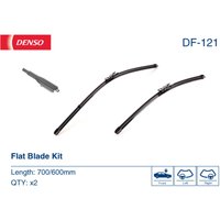 Scheibenwischer DENSO DF-121, Flat Blades Länge 700+600mm, Vorne, 2 Stück von Denso