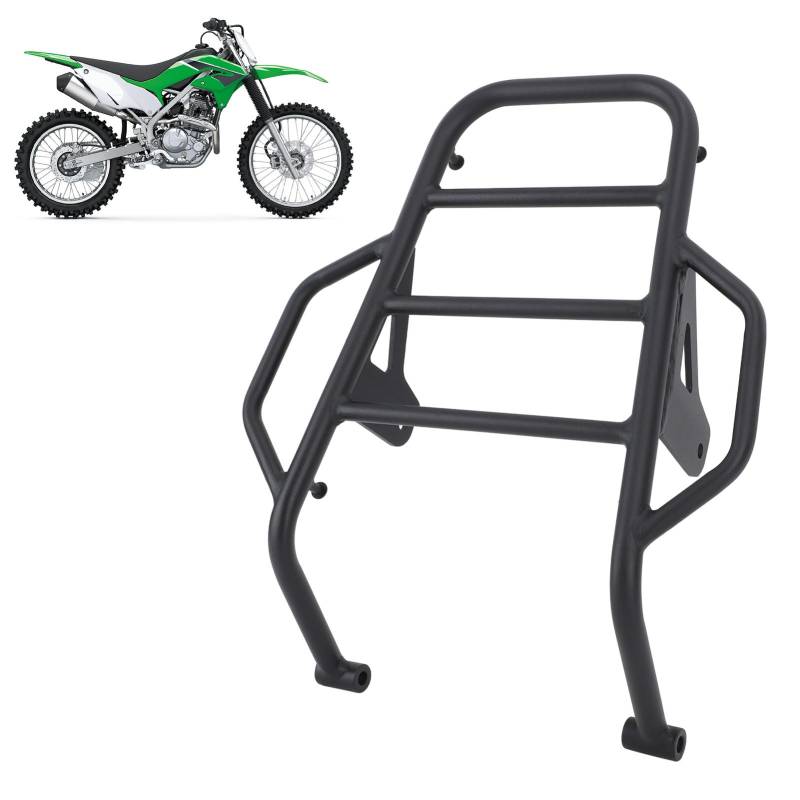 -Heck-Speichergepäckregal, 2021-2023 KLX 230 R, S, ABS, SE. Hochfestes Metall, Einfach zu bedienen. Schwarzes Finish, Mehr Stauraum, Verblassen und Rost Resistent von Depisuta