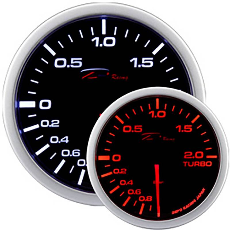 Depo Racing WA-Series Instrument - Turbodrück +2,0>1 bar - 52mm, smoke von DEPO