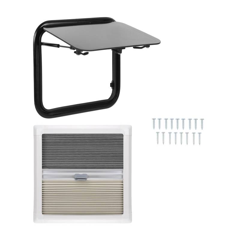 16x16in RV Exit Window,Sun Protection RV Exit Window External Push Out Window with Mesh Screen Support Rod,fit for Caravan Camping Trailer Motorhome von Depzenjea