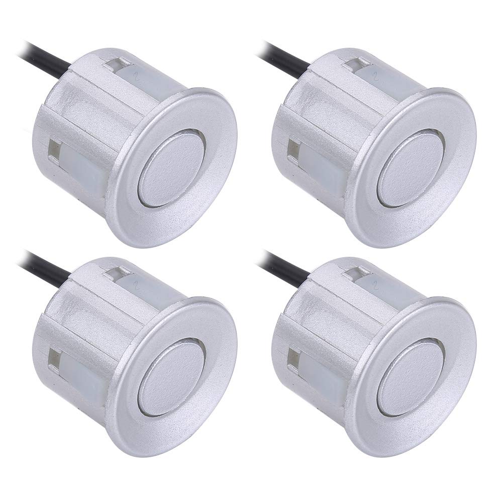 4Pcs Set radars Sensors,Accurate Detection radars Probe Backup Assistance Sensor with 4 radars Sensors,fit for Most of Vehicles in The Market (Silver) von Depzenjea