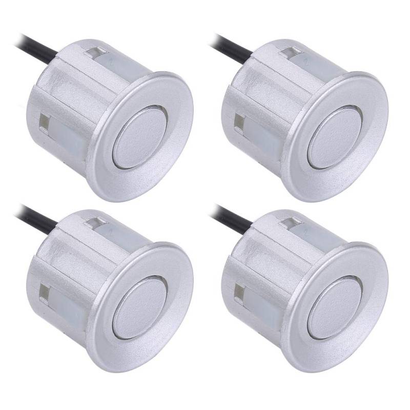4Pcs Set radars Sensors,Accurate Detection radars Probe Backup Assistance Sensor with 4 radars Sensors,fit for Most of Vehicles in The Market (Silver) von Depzenjea
