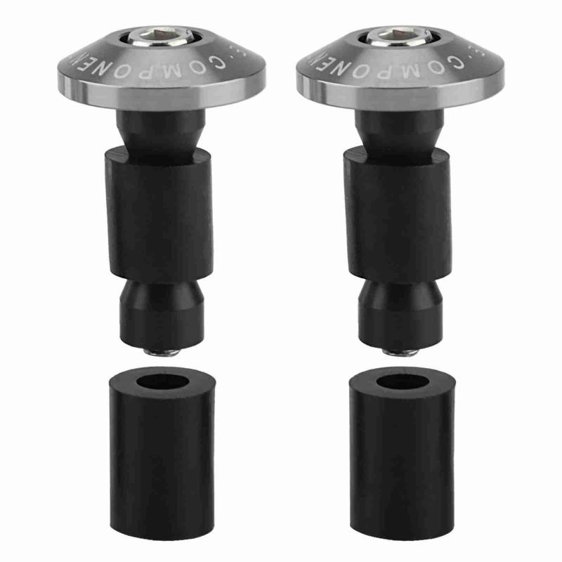 Exquisite Material 22mm CNC Anodized Motorcycle Handlebar End Plug Caps Fit for 7/8inch ATV Offroad Racing Black (Du färbte) von Depzenjea