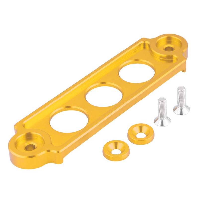 Exquisite Material Battery Tie Down Bracket with Secure Lock Fit for CRX 1988-2000 000 2000-2008 (Golden) von Depzenjea