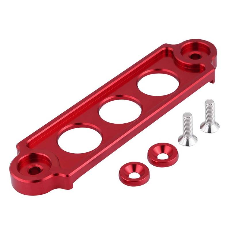 Exquisite Material Battery Tie Down Bracket with Secure Lock Fit for CRX 1988-2000 000 2000-2008 (Rot) von Depzenjea